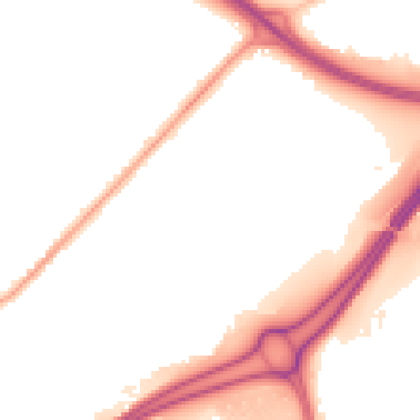 Night-time road noise heatmap for WV14 7BG