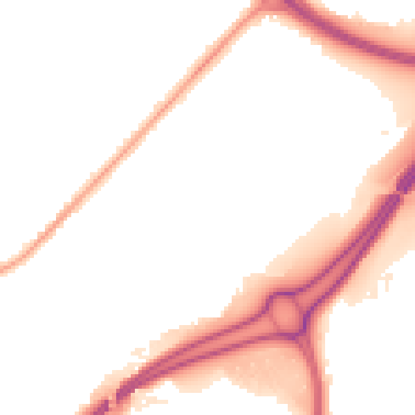 Night-time road noise heatmap for WV14 7BH