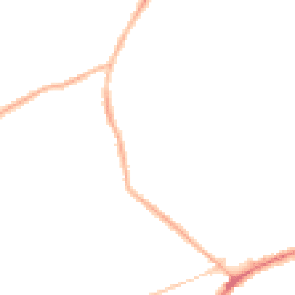Night-time road noise heatmap for WV14 8AL