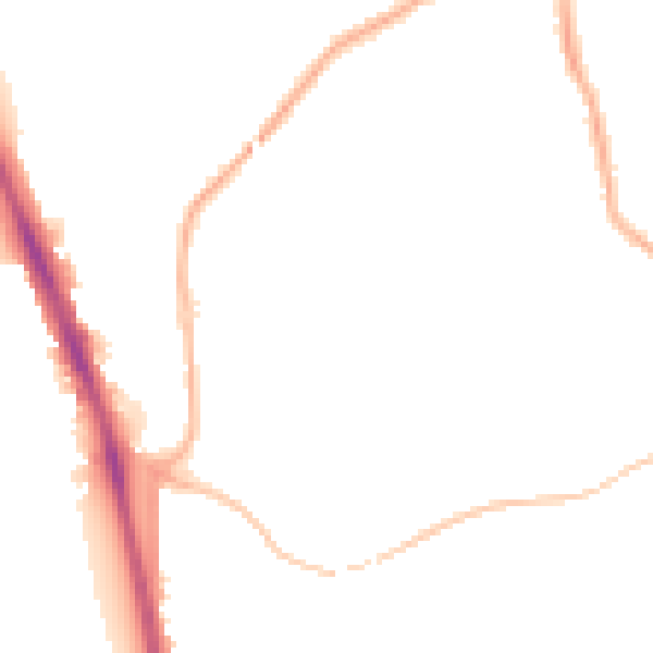 Night-time road noise heatmap for WV14 8HF