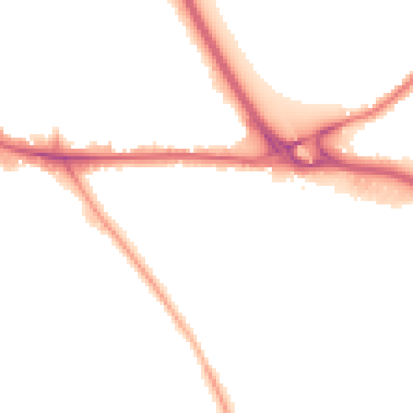 Night-time road noise heatmap for WV14 8LS