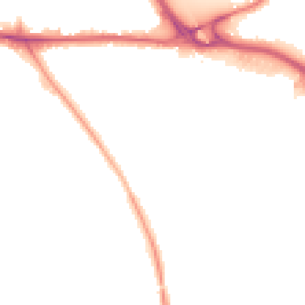 Night-time road noise heatmap for WV14 8LY