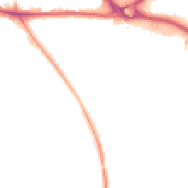 Night-time road noise heatmap for WV14 8NB