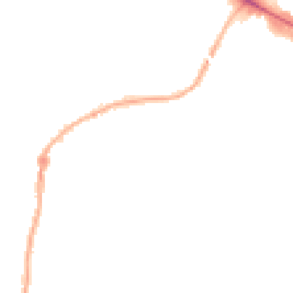 Night-time road noise heatmap for WV14 8PQ