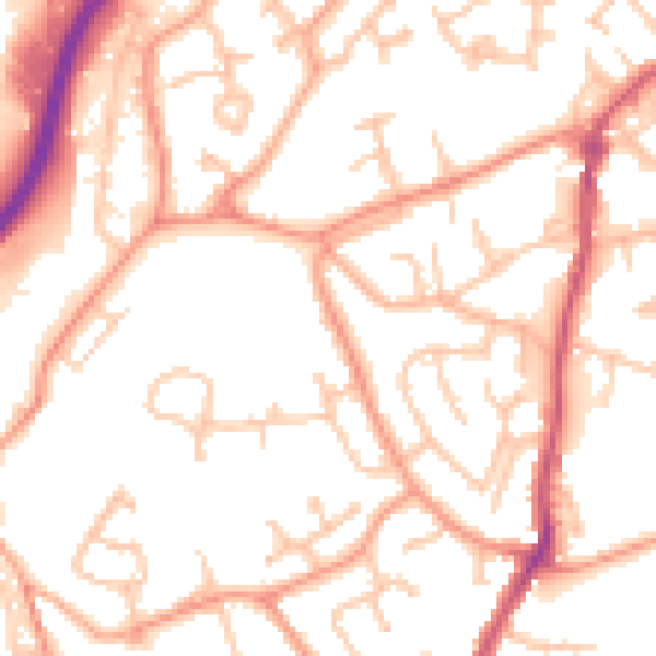 Daytime road noise heatmap for WV14 8RJ