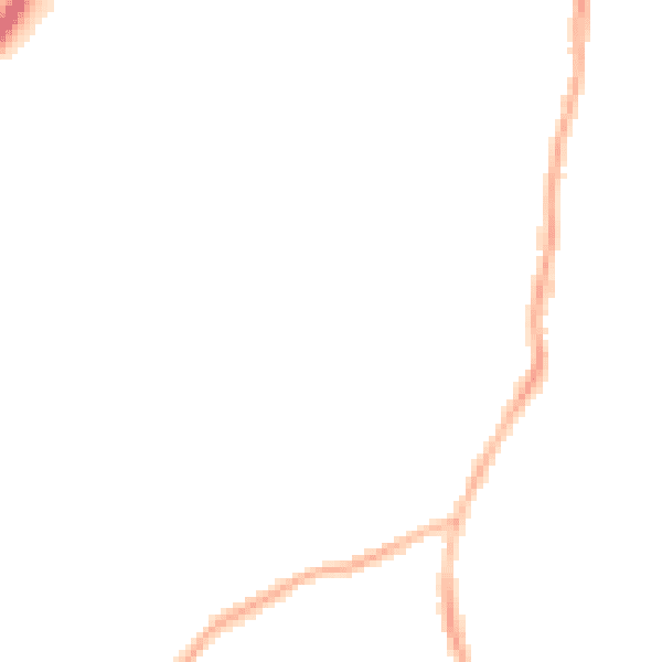 Night-time road noise heatmap for WV14 8SY