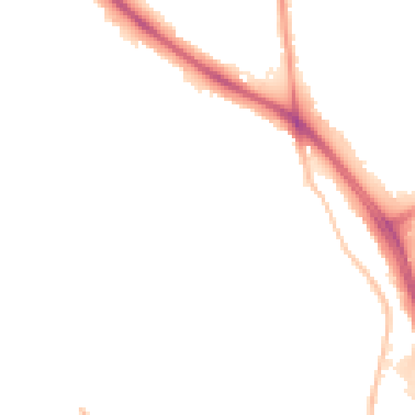 Night-time road noise heatmap for WV14 9BS