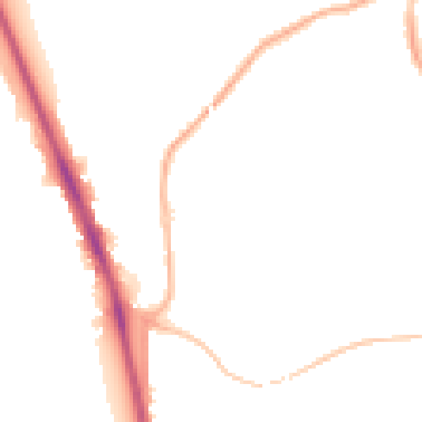 Night-time road noise heatmap for WV14 9DH