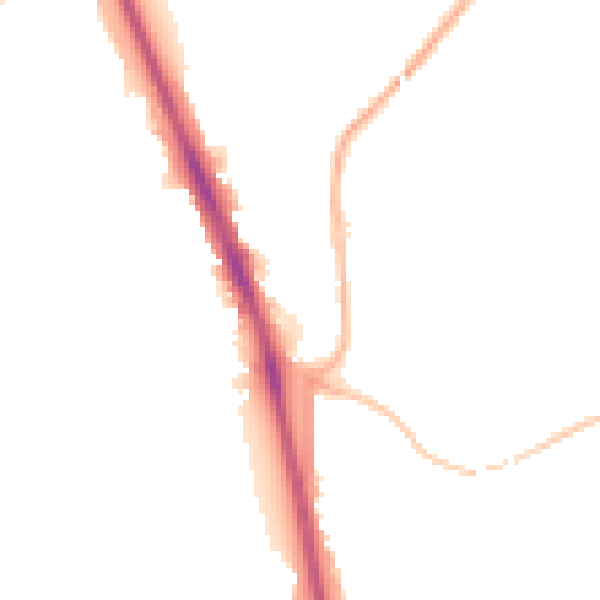 Night-time road noise heatmap for WV14 9DP