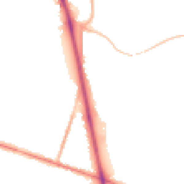 Night-time road noise heatmap for WV14 9ED