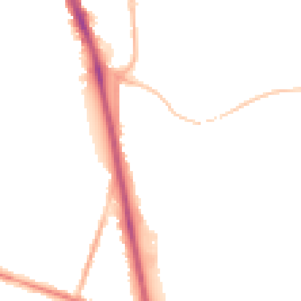 Night-time road noise heatmap for WV14 9EG