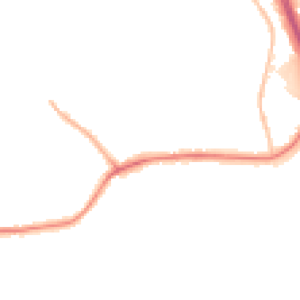 Night-time road noise heatmap for WV14 9EU