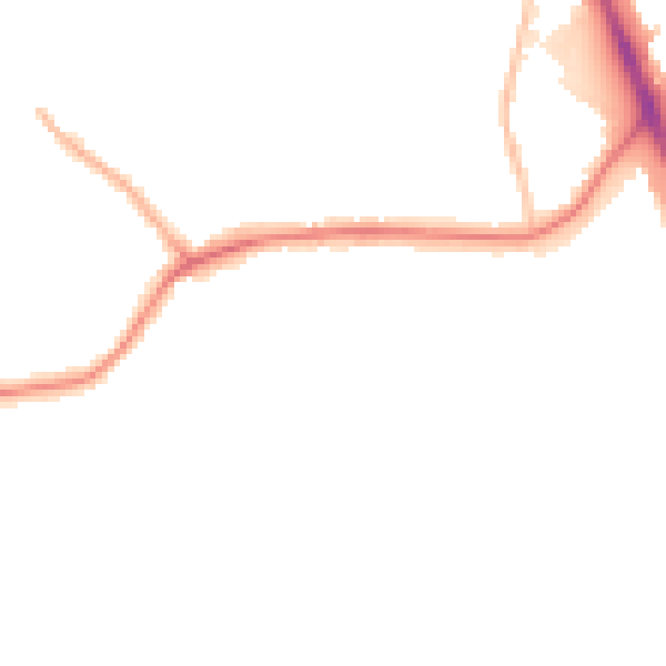 Night-time road noise heatmap for WV14 9HE