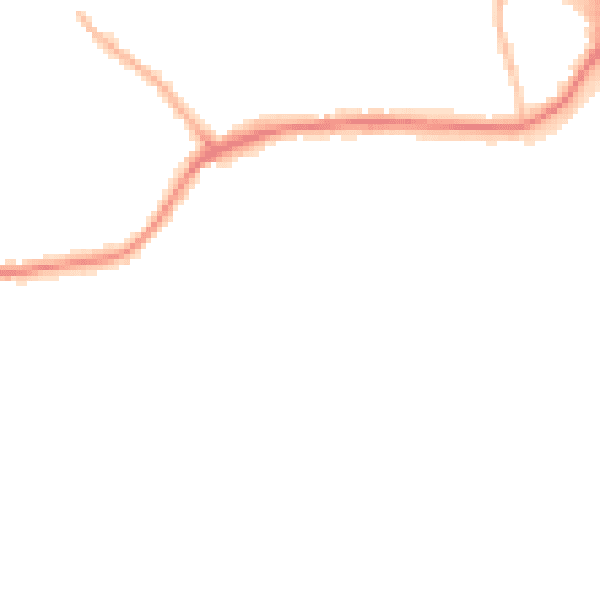 Night-time road noise heatmap for WV14 9JE