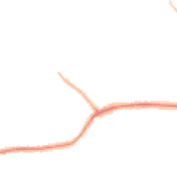 Night-time road noise heatmap for WV14 9SL