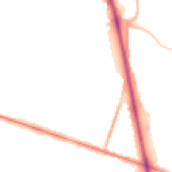 Night-time road noise heatmap for WV14 9UA