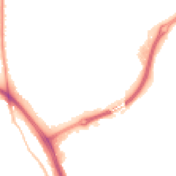 Night-time road noise heatmap for WV14 9XL