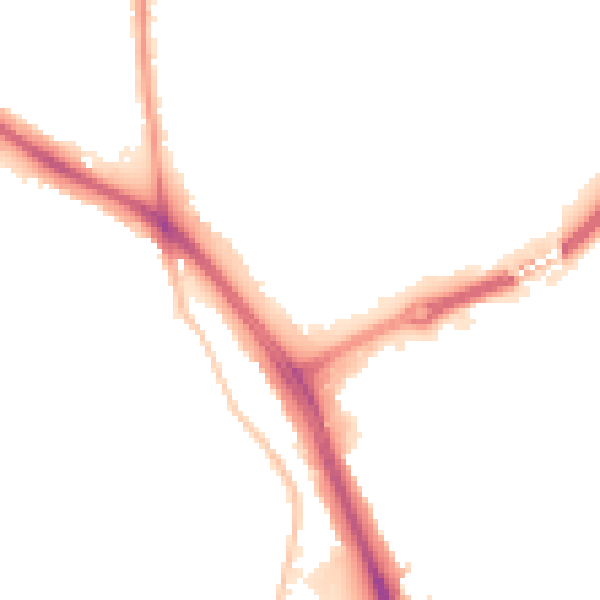Night-time road noise heatmap for WV14 9XS