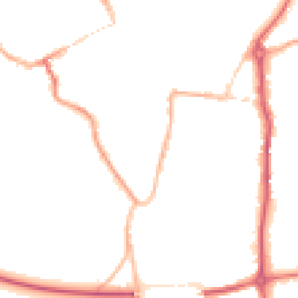Night-time road noise heatmap for WV16 4AF