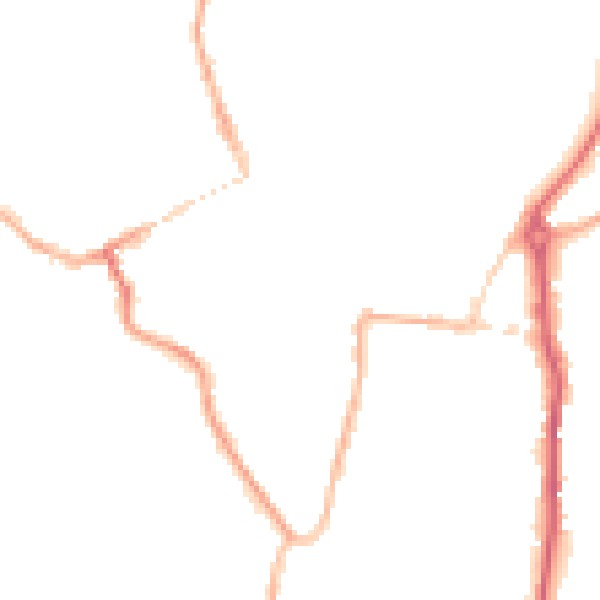 Night-time road noise heatmap for WV16 4AJ