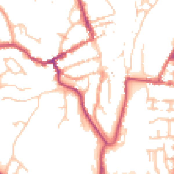 Daytime road noise heatmap for WV16 4AT