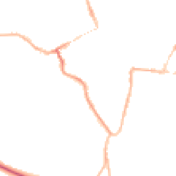 Night-time road noise heatmap for WV16 4AU