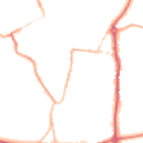 Night-time road noise heatmap for WV16 4BB
