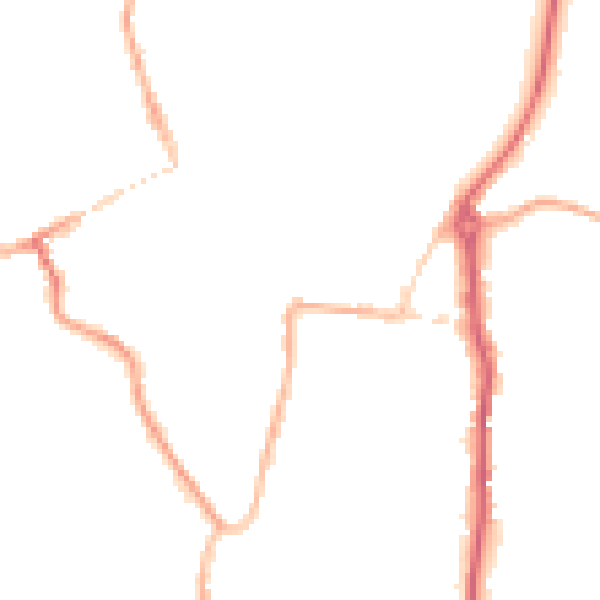Night-time road noise heatmap for WV16 4BE