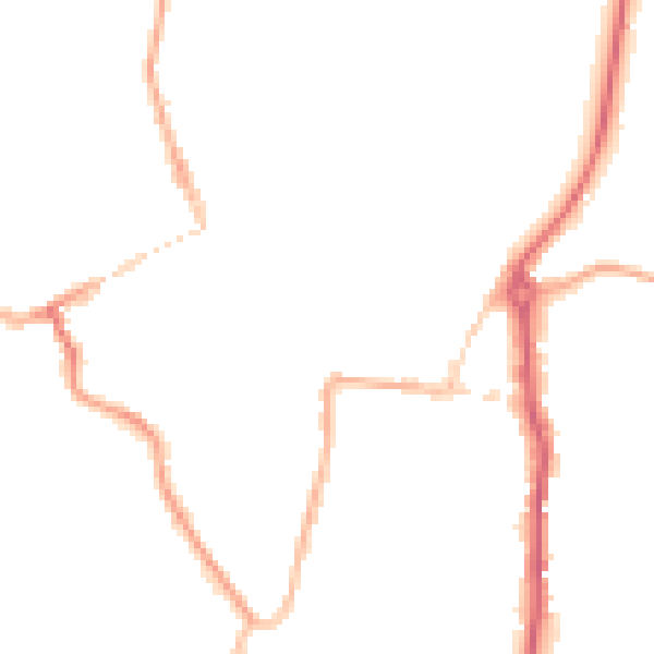 Night-time road noise heatmap for WV16 4BG