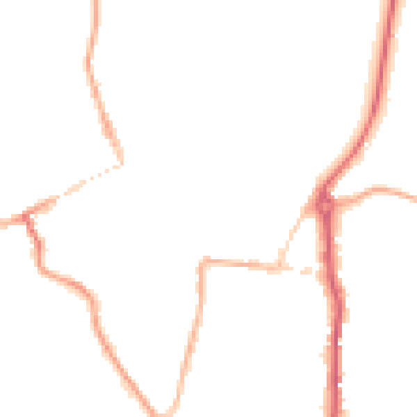 Night-time road noise heatmap for WV16 4BH