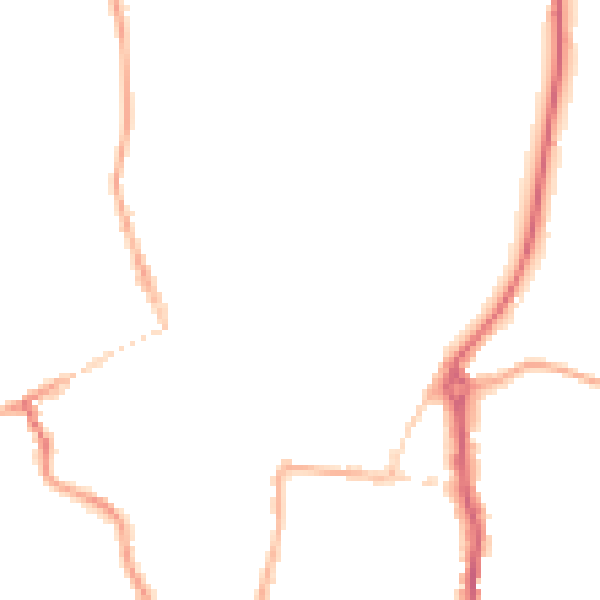 Night-time road noise heatmap for WV16 4BJ
