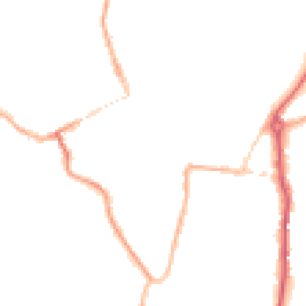 Night-time road noise heatmap for WV16 4BP
