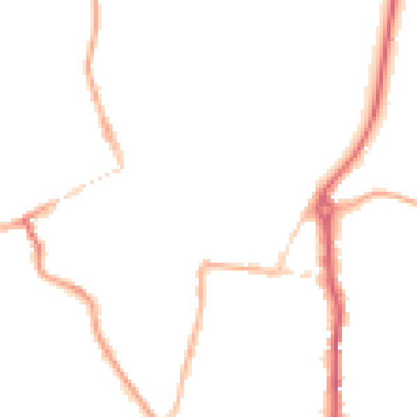 Night-time road noise heatmap for WV16 4BQ