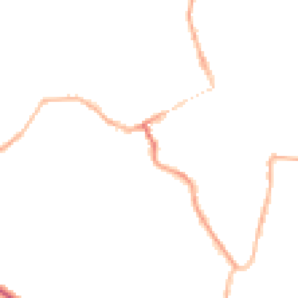 Night-time road noise heatmap for WV16 4BS