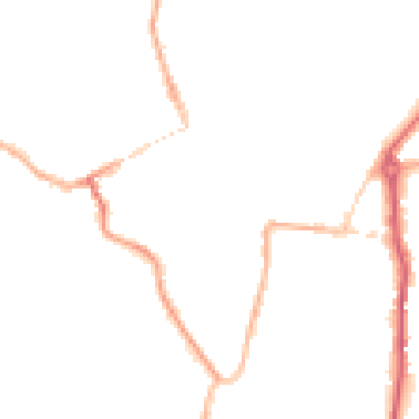 Night-time road noise heatmap for WV16 4BX