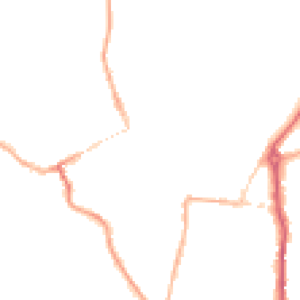 Night-time road noise heatmap for WV16 4DE