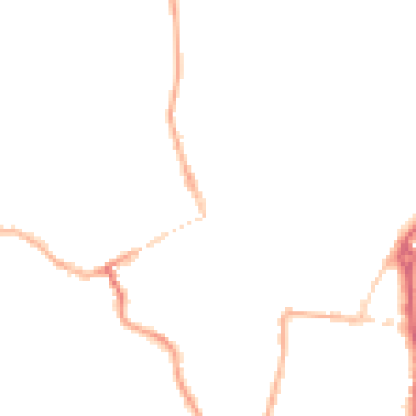 Night-time road noise heatmap for WV16 4DS