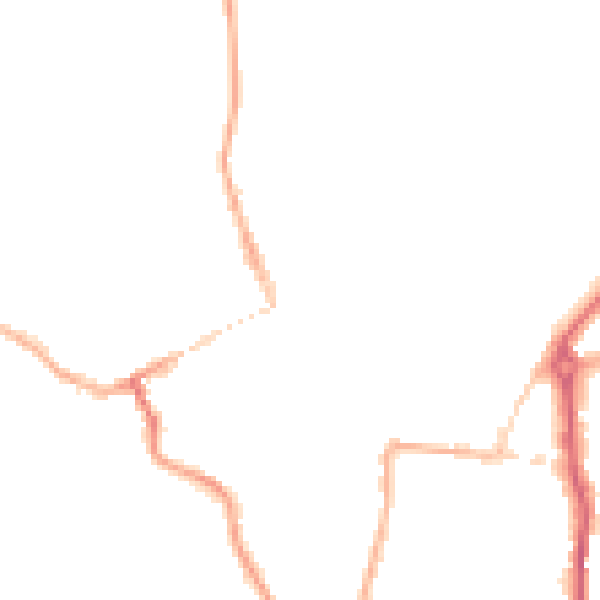 Night-time road noise heatmap for WV16 4EQ