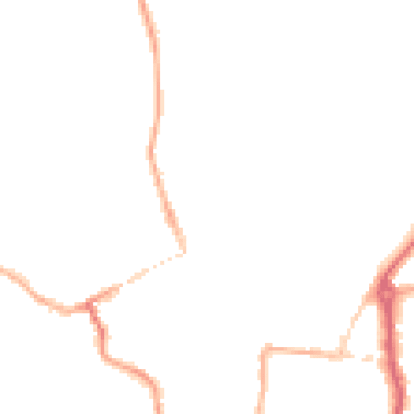 Night-time road noise heatmap for WV16 4EY