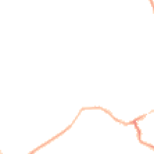 Night-time road noise heatmap for WV16 4LE