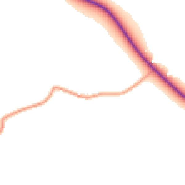 Daytime road noise heatmap for WV16 4RW