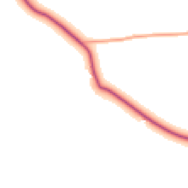 Daytime road noise heatmap for WV16 4SL