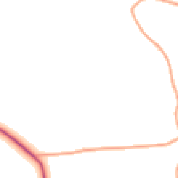 Daytime road noise heatmap for WV16 4SN