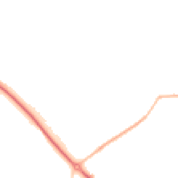 Night-time road noise heatmap for WV16 5AX
