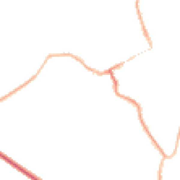 Night-time road noise heatmap for WV16 5DW