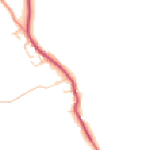 Daytime road noise heatmap for WV16 5JT