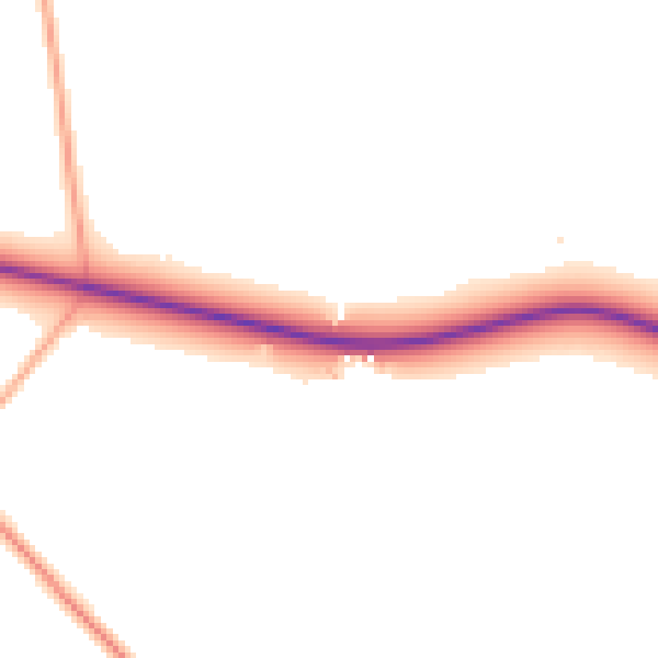 Daytime road noise heatmap for WV16 5NA