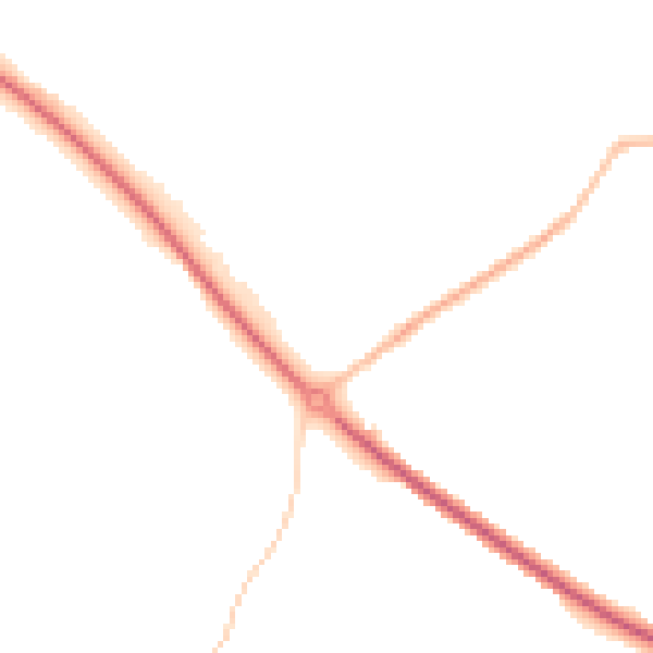 Night-time road noise heatmap for WV16 5PD