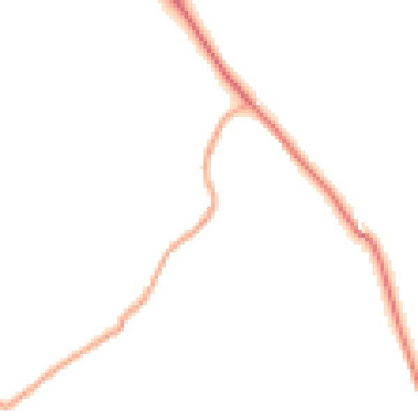 Daytime road noise heatmap for WV16 6AT