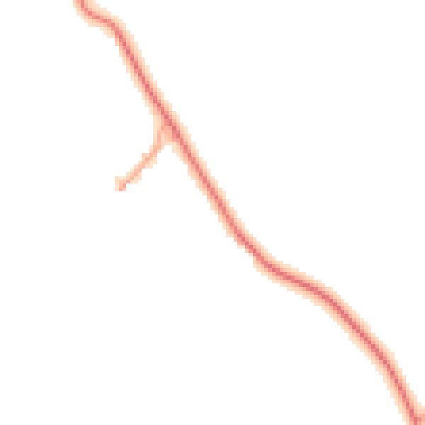 Daytime road noise heatmap for WV16 6BA